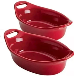 Lot of 2~Rachael Ray Red 12oz Baking Dish~Excellent.. Perfect. No damage. Ships priority to you.
