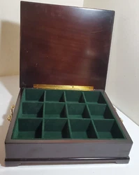 Overall this is a very nice piece to use as a tea chest or jewelry organizer. Chest does not appear to have been used...