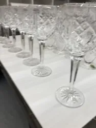 Waterford Crystal Ireland Michelob 7 and 1/4 inch tall Wine Glasses. These gorgeous glasses are free from any chips or...