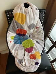 4Moms From model 1026 or 1037MamaRoo Fabric Seat Cover, as shown White with different color shapesReplacement Part In...