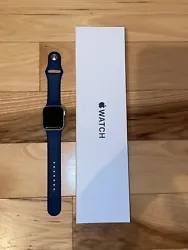 Apple Watch SE (GPS) 40mm Silver Aluminum Case Abyss Blue Sport Band..