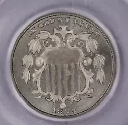1883-P 1883 Shield Nickel 5c PCGS Old Green Holder - PR64 Proof