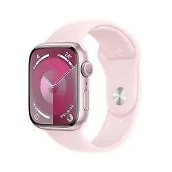 Apple Watch Series 9 GPS Aluminium Rose Bracelet Sport Band M/L 45 mm - Montre connectée - Aluminium - Étanche - GPS...