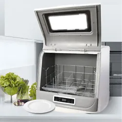 Portable Countertop Dishwasher with Large Capacity, Air Dry Function,3 Washing Programs. The Professional Complete...