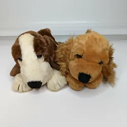 Golden Bear Plush Spaniel and Basset Hound Puppy Dog Brown Stuffed 2002. Used good condition. Missing the tags.