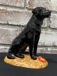 Add this beautiful Royal Doulton figurine to your Gun Dog Collection. The glossy black lab porcelain figurine was...