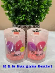 You will receive 2 Packs 4 each = 8 count total Real Techniques Mini Miracle Complexion Beauty Sponge Makeup Blender.