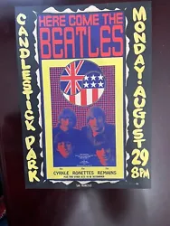 THE BEATLES ‘Candlestick Park’ 1966 Final Show Concert Poster, Vintage Reprint.