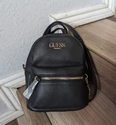 Guess Adrianna Leather Mini Backpack Crossbody   Adjustable backpack straps with 10