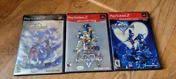 Playstation 2 Kingdom Hearts 1 and 2 + Chain of Memories CIB.