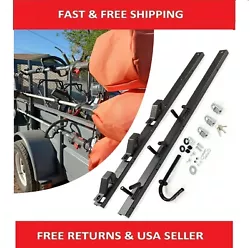 This sturdy, steel rack mounts securely to the rail of your open utility trailer. This rack system is not designed to...