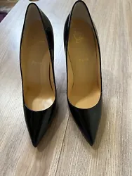 Christian Louboutin 41.5 heels black patent leather and they in great condition. Wore only once. Unfortunately I...