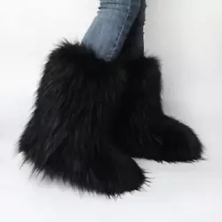 Shaft Material: Fur. Upper Material: Fur. Boot Type: Snow Boots. Toe Shape: Round Toe. Season: Winter. Item Type:...