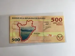 billet BURUNDI 500 francs 15/01/2015 P50 UNC.