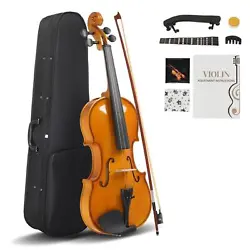 If youre a violin learner or enthusiast, it will be a wise decision for you to buy this natural acoustic violin set,...