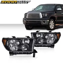Fit For 2008-2017 Toyota Sequoia. Fit For 2007-2013 Toyota Tundra. Our headlights is designed to fit your exact make &...