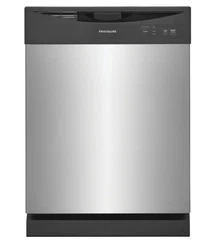 The Frigidaire 24 in. Reduce energy use with the no heat dry option. Clean 14-place settings in one cycle.