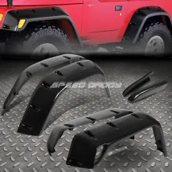 These fender flares are made from a unique poly material that is resists cracking, chipping or fading. The flares are...