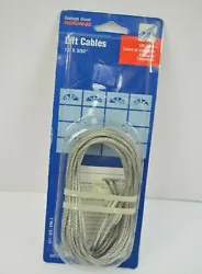 Lift Cables for garage extension spring door. 12 x 3/32