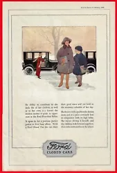 Original large-size paper print ad from 1924 magazine. Very good condition.