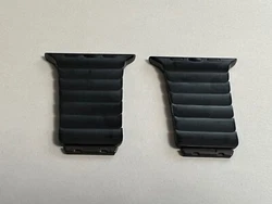 PIÈCES DE RECHANGE authentique Apple Watch 42mm - 44mm Bracelet à maillons en acier inoxydable noir sidéral ...