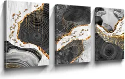 Color abstract decoration. Orientation Landscape. Each panel has a hook already mounted to the wooden bar for easy...