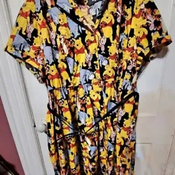 Featuring Winnie the Pooh, Tigger, Eeyore, and, of course, little Piglet, this dress is made of poplin fabric with a...