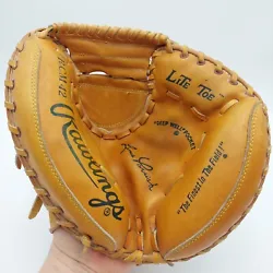 Rawlings RCM 42 Lite Toe Catchers Mitt RHT. Lance Parrish Leather Baseball Glove. Good pre-owned condition. Signs of...