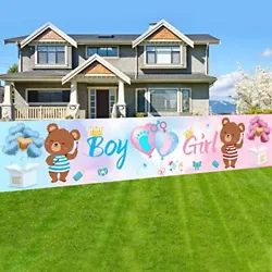 It is a large and long banner 9.8 x 2ft/118 x 23.6in/3 x 0.6m with 20ft/240in/6m ribbon, which is a very obvious sign,...