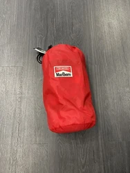 Vintage Marlboro Red Plaid Sleeping Bag Camping Bed Gear.