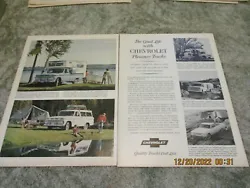 This is an original 1964 Chevrolet Truck ad showing different models. I will put this in a clear sheet protector and...