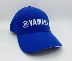 NEW  Yamaha Pro Fishing Cap Blue Adjustable Cotton Boating Hat Strapback One Size -Blue. Free shipping!