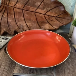 This vintage enamelware sauté pan with double handles is a must-have for collectors and cooking enthusiasts alike. The...