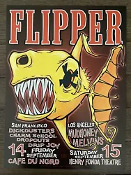 This rare Flipper concert poster features dynamic artwork and is a must-have for any music memorabilia collector. The...