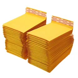 Material: Kraft film with bubbles, 100% recyclable. Sealing Flap: 4cm. Tight Seal and Safety. Best Protection. Color:...