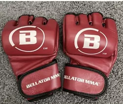 Super Rare (Red Version) Brand New Pair of Bellator MMA competition gloves.Mens size Large. Perfect to get signed by...
