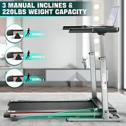 With the hydraulic lever soft-drop system, you can fold this treadmill up or roll it out to save space. FUNMILY...
