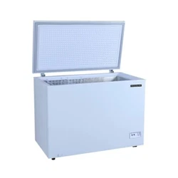 Ft. Frigidaire chest freezer, model EFRF1003. Easy to Clean: The smooth interior surface and removable wire basket make...