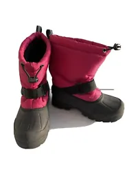 Kids Northside Girls Mid-Calf Pull On Snow Boots, Berry (pink/red), Size 1.