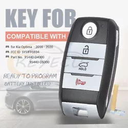 Dealer/Locksmith to program and cut the remote key. Insert Key Blade : Included. FCC ID: S Y5JFFGE04. Color : Black.