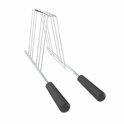 ✅【Durable quality material】: Toaster cage made of high quality 304 food grade stainless steel with steel grille...