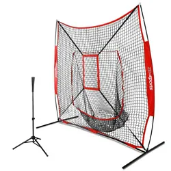 【STRUDY CONSTRUCTION】- Tear resistant polyester net increase greater stability when batting and pitching into the...
