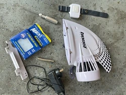 Boost Electric Surfing Fin - Used Twice. Long board fin adaptor box.