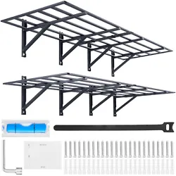 VEVOR Garage Storage Shelving Wall Mounted. It features multiple accessories, such as cable ties, to make your garage...