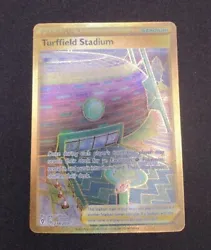 Turrfield Stadium - 234/203 - Secret Rare Gold Near Mint Pokemon Sword & Shield.