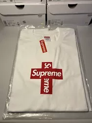 Supreme Cross Box Logo Tee White Size Large BRAND NEW Authentic. Will be shipped out ASAP. If you have any questions,...