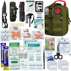 Top Quality Survival Gears - Includes the most popular survival necessities: 3-mode flashlight (battery not included),...