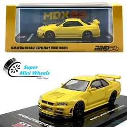 Nissan Skyline GT-R R34 (Yellow). Malaysia Diecast Expo 2022. You don’t need to do extra operations. Very Convenient....