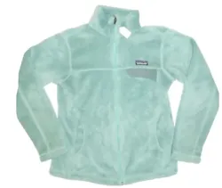 PATAGONIA Abalone Blue full zip re-tool fleece jacket in great used condition. Medium.