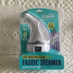 Conair Complete Steam Fabric Steamer Spill Protection Travel, New Open Box. This offering is brand new, but the box has...